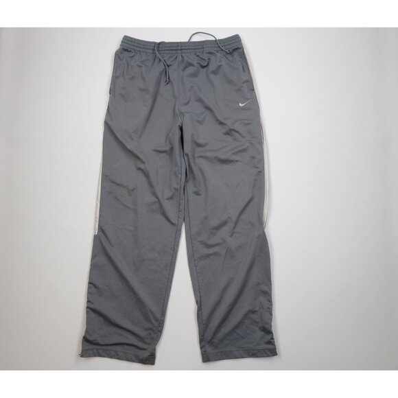 Vtg Nike Mens 2XL XXL Travis Scott Mini Swoosh Wide Leg Sweatpants Pants Gray - Picture 1 of 16